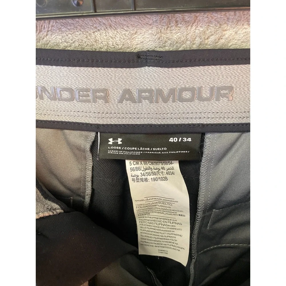 Under Armour Men's Loose Fit Pants 40x34 Black